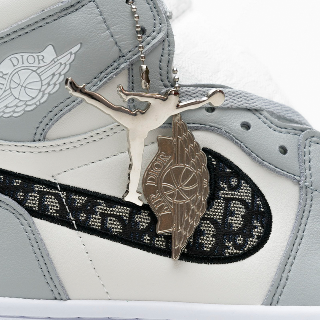 AJ 1 High OG x Dor Grey White - Image 6