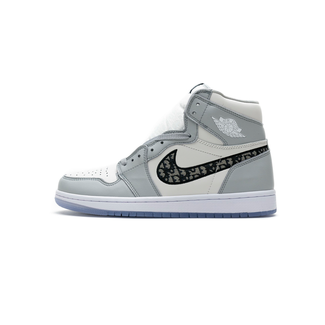 AJ 1 High OG x Dor Grey White - Image 3