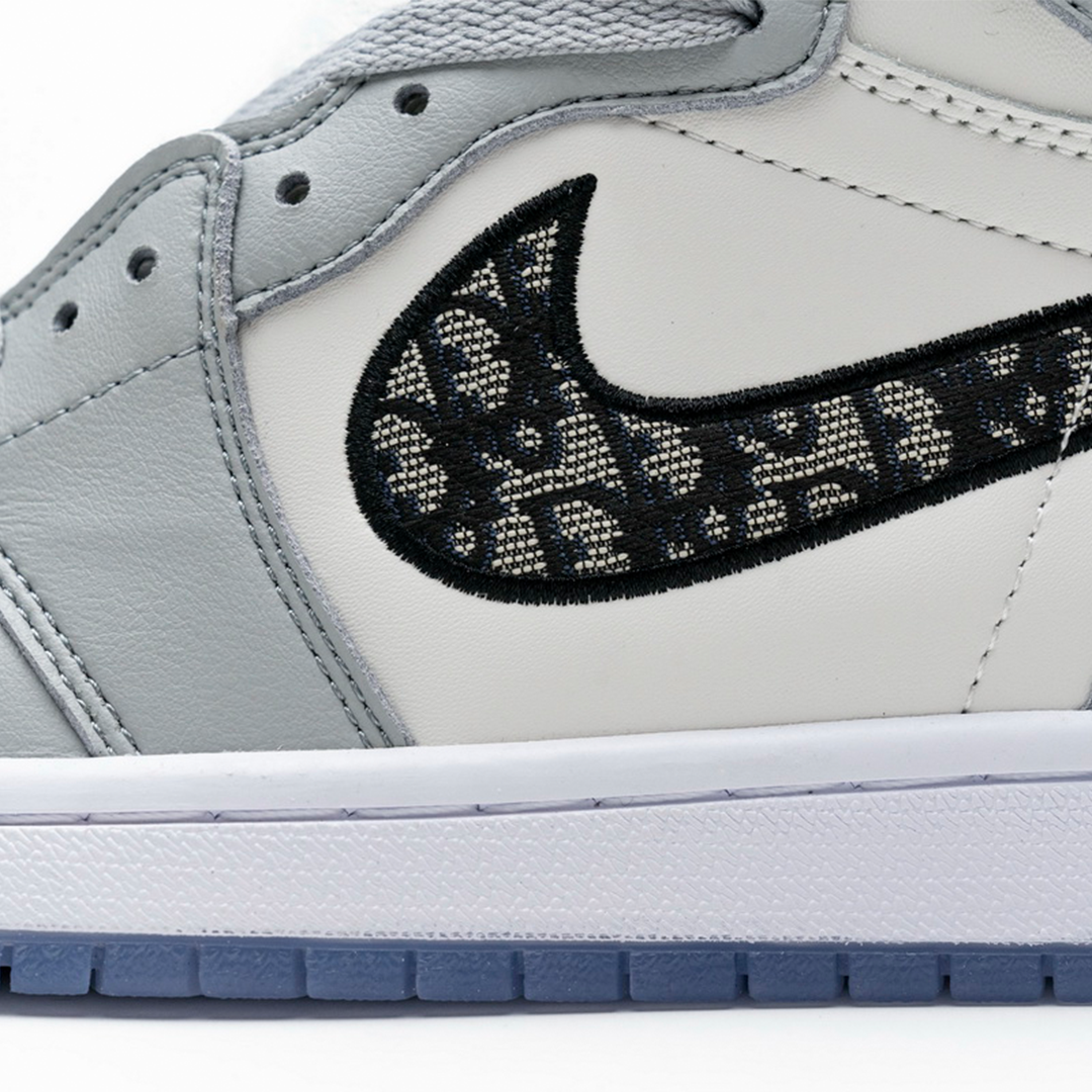 AJ 1 High OG x Dor Grey White - Image 9