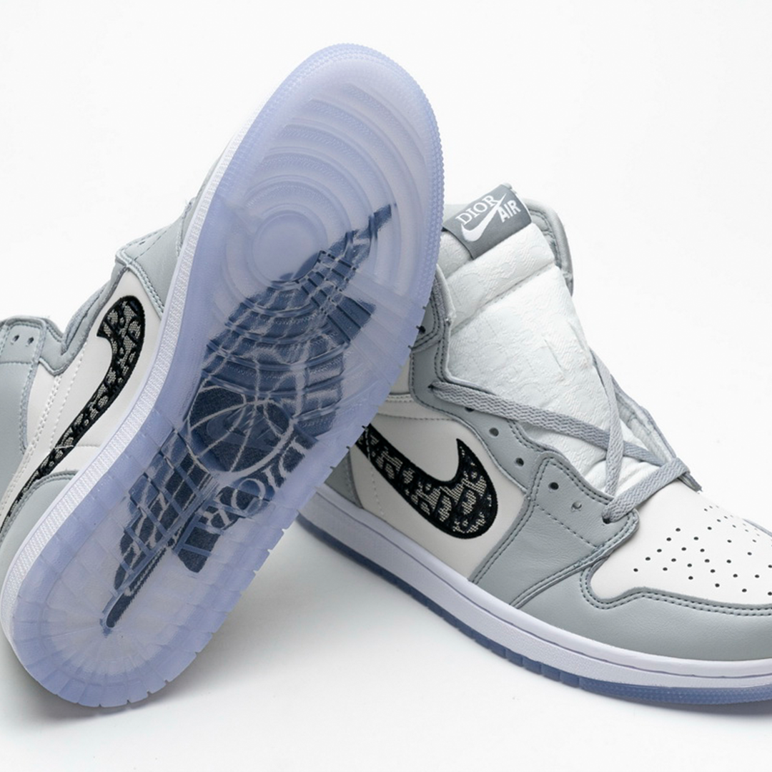 AJ 1 High OG x Dor Grey White - Image 5