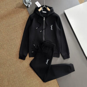 Stylish Black Hoodie Set with Long Sleeves for Modern Fashion